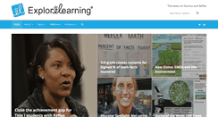 Desktop Screenshot of blog.explorelearning.com