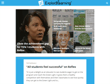 Tablet Screenshot of blog.explorelearning.com